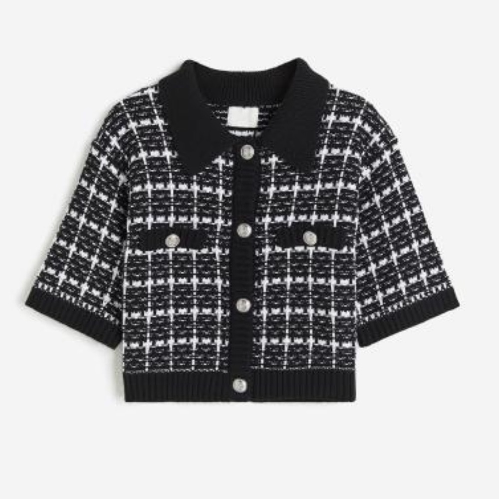 H&M short sleeve sweater